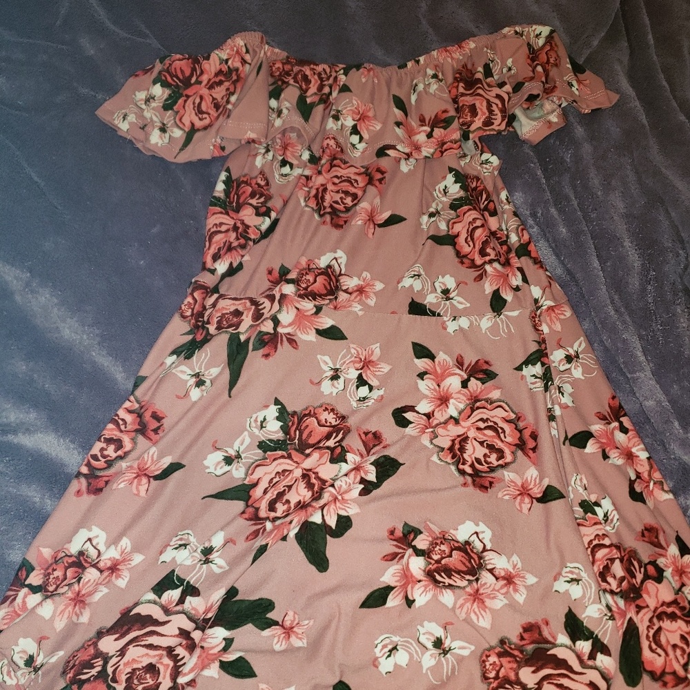 Off the shoulder floral dress